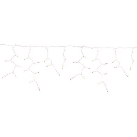 Celebrations Celebrations Platinum LED T5 Warm White 100 ct Icicle Christmas Lights 9.5 ft. ICT5WWSA